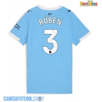 Camisa de time de futebol Manchester City Ruben Dias #3 Replicas 1º Equipamento Feminina 2025-26 Manga Curta